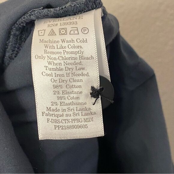 Everlane Paperbag Dress gray slate blue lagenlook boho removable straps S - Picture 12 of 13